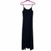 Anthropologie Dresses | Leith Anthropologie Black Open Slit Slip Maxidress | Color: Black | Size: M