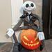 Disney Holiday | Nightmare Before Christmas Jack Sitting On Pumpkin | Color: Red | Size: 20"