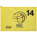 PGA TOUR Event-Used #14 Yellow Pin Flag from The NEC Invitational on August 18th to 21st 2005