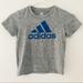 Adidas Shirts & Tops | Adidas Grey/Blue Boy Jersey W/ Logo | Color: Blue/Gray | Size: 4b