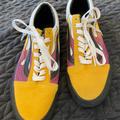 Vans Shoes | Fire Flame Old Skool Skate Vans Shoes W8 | Color: Purple/Yellow | Size: 8.5