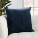 Nikki Chu Deco Square Cotton Pillow Cover & Insert Polyester/Polyfill in Blue/Brown | 22 H x 22 W x 6 D in | Wayfair PLW103783