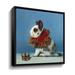 Winston Porter Queen of Hearts - Graphic Art on Canvas in Blue/Red | 24 H x 24 W x 2 D in | Wayfair F62ECAB20EA945A5A67EBD78211A959D