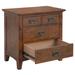 Sunset Trading Mission Bay 3 Drawer Nightstand | Amish Brown Solid Wood - Sunset Trading CF-4936-0877