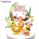 Décoration de gâteau Animal mignon de dessin animé Lion panda éléphant jungle Cupcake pour