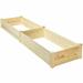 Raised Flowers Vegetables Garden Wooden Planter Box - Natural - 97.5" x 25.5" x 10"(L x W x H)