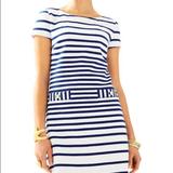 Lilly Pulitzer Dresses | Lilly Pulitzer Layton Shift Dress | Color: Blue/White | Size: Xxs
