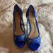 Jessica Simpson Shoes | Jessica Simpson Royal Blue Lace Heels | Color: Blue | Size: 8.5
