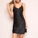 Brandy Melville Dresses | Brandy Melville Satin Black Slip Dress | Color: Black | Size: S