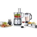 SEVERIN Multifunktionale Küchenmaschine zum Kneten, Rühren, Reiben, Raspeln, Mahlen u.v.m., Food Processor mit umfangreichem Zubehör, hochwertiger Multi-Zerkleinerer, KM 3892