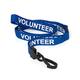 CKB Ltd Volunteer LANYARDS Breakaway Safety Lanyard Neck Strap Swivel Plastic Clip for ID Card Holder - Pull Quick Release Design (Blue, Pack of 50)