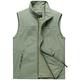 Panegy Men's Warm Fleece Gilet Waterproof Stylish Sleeveless Jacket Lightweight Body Warmer Grey Size L