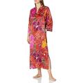 N Natori Women's Nomad Caftan Pajama Top, Orange, Large