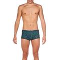 Arena Men's Square Cut Drag Short Training Swimsuit, Turquoise-Black-Green, 34