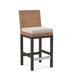 Braxton Culler Seagrass Top Counter Stool Wood/Wicker/Rattan in Brown | 37 H x 18.5 W x 22.5 D in | Wayfair B111-012/0638-66/PEARLGREY