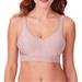 Bali Comfort Revolution ComfortFlex Fit Shaping Wirefree Bra (Size L-One Size) Evening Blush/Dot, Nylon,Spandex