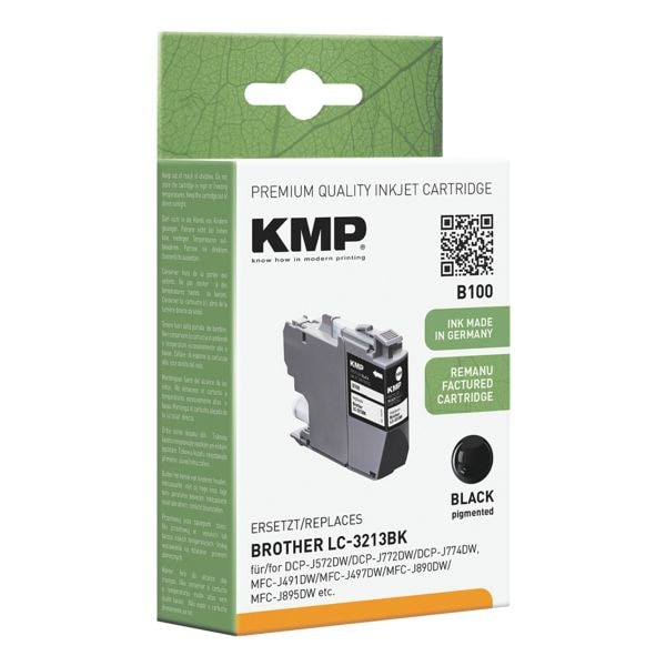 KMP Tintenpatrone ersetzt Brother »LC-3213BK« schwarz Image