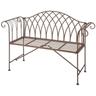 Panca da Giardino in Metallo Stile Old English MF009 Esschert Design Marrone