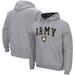 Men's Colosseum Heather Gray Army Black Knights Arch & Logo 3.0 Pullover Hoodie