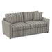 Braxton Culler Charleston 77" Flared Arm Sofa w/ Reversible Cushions Other Performance Fabrics in Gray/Blue | 36 H x 77 W x 37 D in | Wayfair