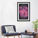 East Urban Home Love by Octavian Mielu - Textual Art Print Paper/Metal in Gray/Pink | 32 H x 24 W x 1 D in | Wayfair