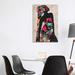 East Urban Home Woman Strong I by Alonzo Saunders - Graphic Art Print Canvas/Metal in Black/Green/Pink | 40 H x 26 W in | Wayfair