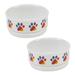 Design Imports Rainbow Paw Bowl Porcelain/Stoneware (dishwasher safe)/Ceramic | 2 H x 4.25 W x 4.25 D in | Wayfair CAMZ14095