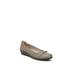 Wide Width Women's Impact Wedge Flat by LifeStride in Taupe (Size 6 1/2 W)