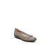 Wide Width Women's Impact Wedge Flat by LifeStride in Taupe (Size 7 1/2 W)