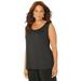 Plus Size Women's The Timeless Tank by Catherines in Black (Size 6X)