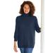 Plus Size Women's Perfect Long Sleeve Turtleneck Sweater by Woman Within in Navy (Size 2X)