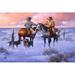 The Holiday Aisle® Sharin' Christmas w/ the Neighbors by Jack Sorenson - Wrapped Canvas Graphic Art Canvas in Blue | 8 H x 12 W x 1.25 D in | Wayfair