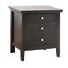 Glory Furniture Hammond 3 - Drawer Nightstand Wood in Black/Brown | 26 H x 24 W x 18 D in | Wayfair G5450-N