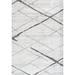 Gray/White 48 x 0.31 in Area Rug - Wrought Studio™ Amii Contemporary Performance Ivory/Gray/Charcoal Area Rug | 48 W x 0.31 D in | Wayfair