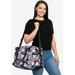 Plus Size Women's Disney Mickey & Minnie Mouse All-Over Print Weekender Duffel Bag Carry-On by Disney in Grey