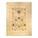 Overton Hand Knotted Wool Vintage Inspired Modern Contemporary Eclectic Ivory Area Rug - 9' 1" x 12' 2"
