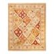 Overton Hand Knotted Wool Vintage Inspired Modern Contemporary Eclectic Ivory Area Rug - 9' 1" x 12' 1"