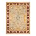 Overton Hand Knotted Wool Vintage Inspired Traditional Mogul Yellow Area Rug - 9' 2" x 12' 0"