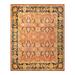 Overton Hand Knotted Wool Vintage Inspired Traditional Mogul Orange Area Rug - 8' 2" x 10' 2"