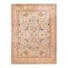 Overton Hand Knotted Wool Vintage Inspired Traditional Mogul Light Blue Area Rug - 9' 2" x 12' 1"