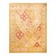 Overton Hand Knotted Wool Vintage Inspired Modern Contemporary Eclectic Yellow Area Rug - 9' 1" x 12' 3"