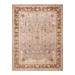 Overton Hand Knotted Wool Vintage Inspired Modern Contemporary Eclectic Beige Area Rug - 9' 4" x 12' 2"