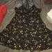 American Eagle Outfitters Dresses | Floral Razor Back American Eagle Dress. | Color: Black/Yellow | Size: 12