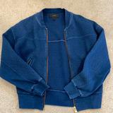 J. Crew Jackets & Coats | Jcrew Bomber Women’s Jacket | Color: Blue | Size: M