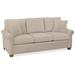 Braxton Culler Park Lane 55" Rolled Arm Sofa Bed w/ Reversible Cushions in Gray/Blue/Brown | 36 H x 81 W x 37 D in | Wayfair