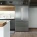 Cosmo 4 PC Kitchen Set w/ 36" Dual Fuel Range 36" Wall Mount Range Hood 24" Dishwasher & Refrigerator in Black/Gray | Wayfair COS-4PKG-218