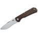 Black Fox Ciol Folding Knife 2.76in 440C Micarta Brown Handle 01FX890