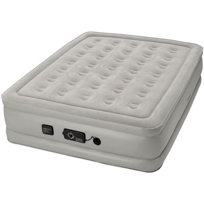 Insta-Bed 18in Raised Matress w/ NeverFLAT Pump Gray Queen 840017G