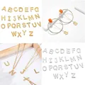 Breloques Alphabet ABC A-Z 26 lettres initiales pendentifs de couleur or en acier inoxydable pour