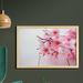 East Urban Home Ambesonne Floral Wall Art w/ Frame, Cherry Blossom Petals Spring Season Florets In Soft Pastel Tones Art Print | Wayfair